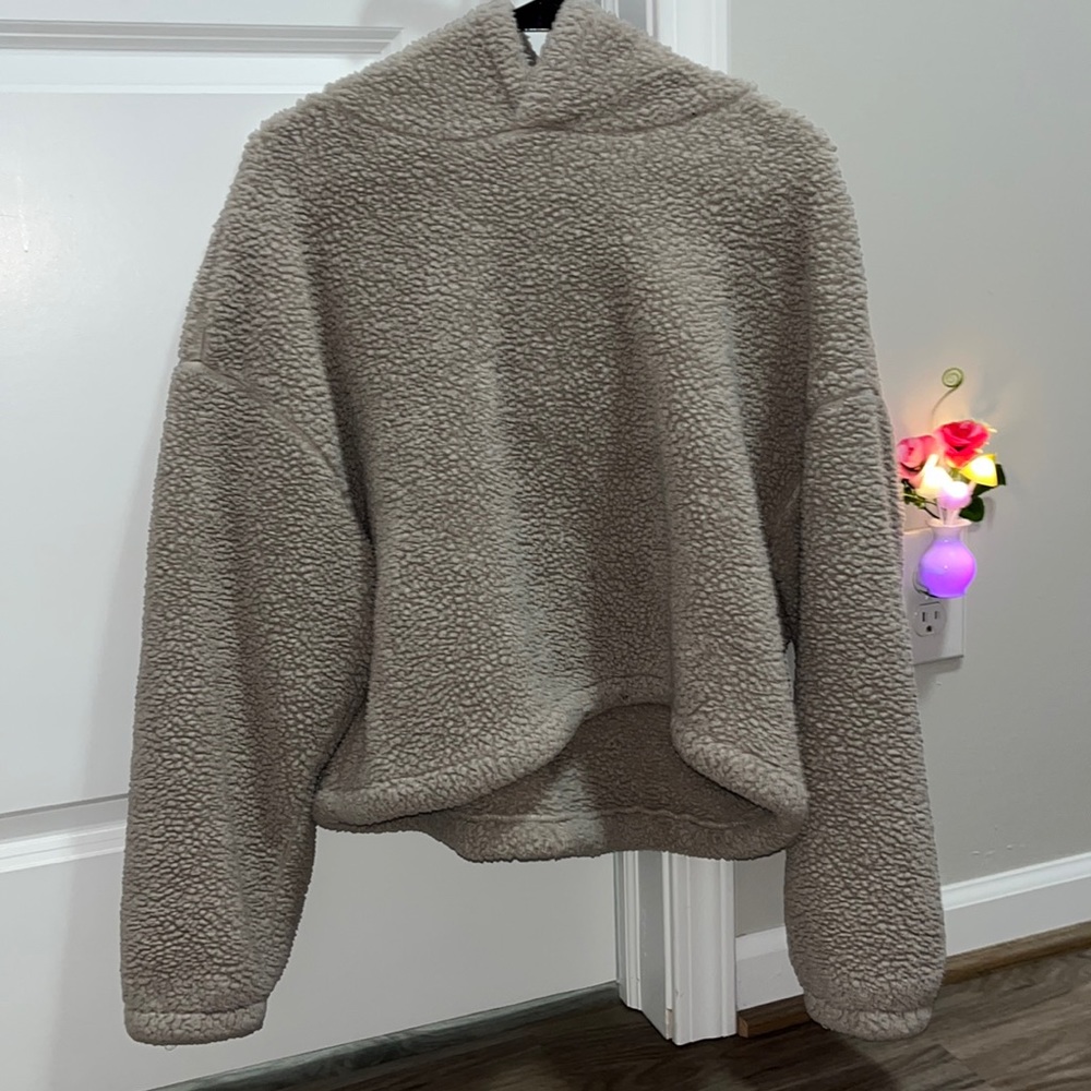 fuzzy hoodie